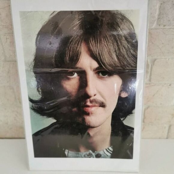 The Beatles Other - Vintage George Harrison Poster Print, 11.75" x 17.5" The Beatles Musician Art